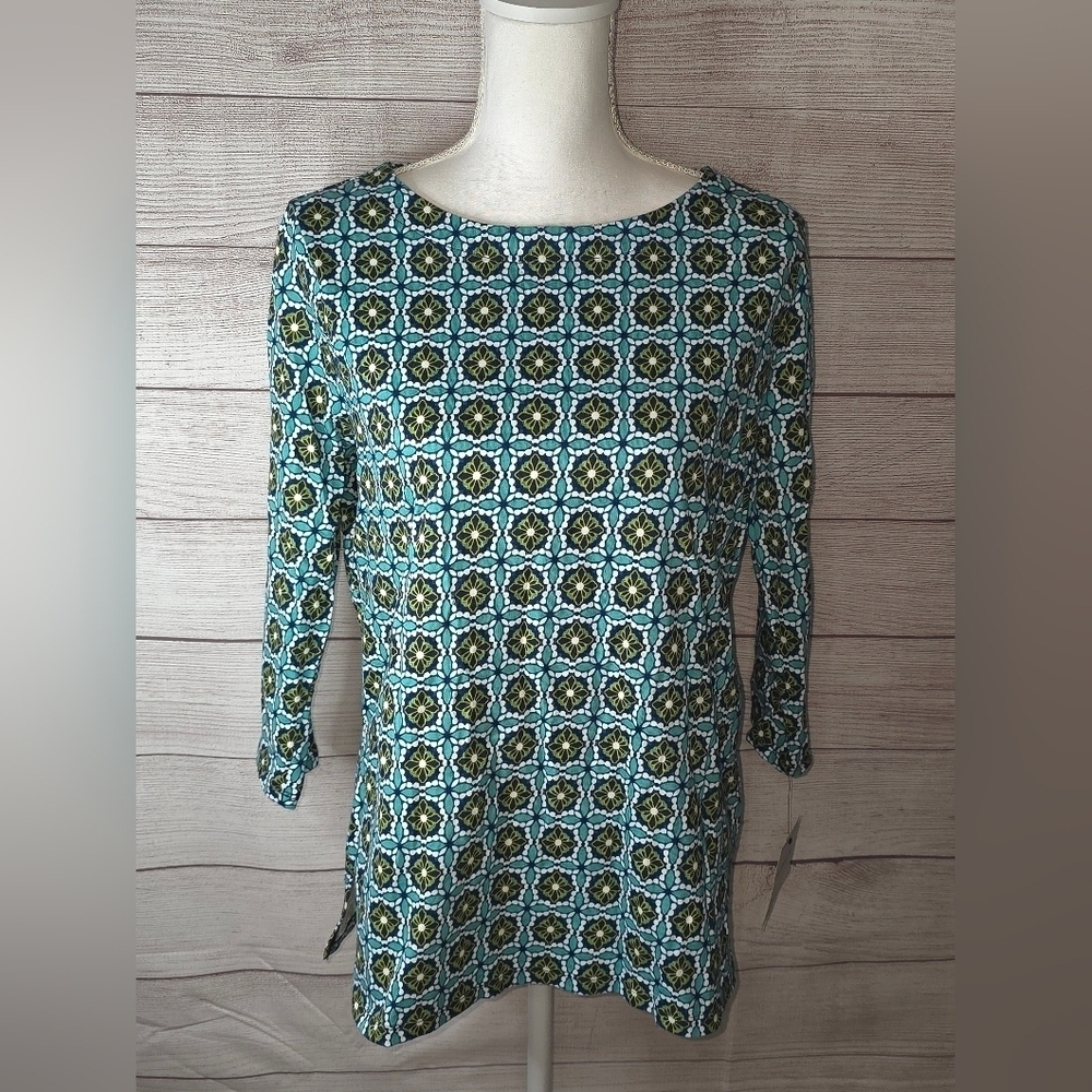 Liz Claiborne 3/4 Sleeve Top Size Large NWT